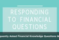 Frequently Asked Financial Knowledge Questions With Helpful Answers